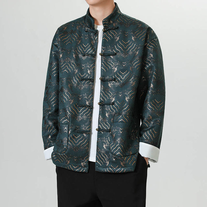 Buddha Stonesカエルボタン 中国唐装 波型 ロングシャツ メンズ ジャケット 衣類 - image 16