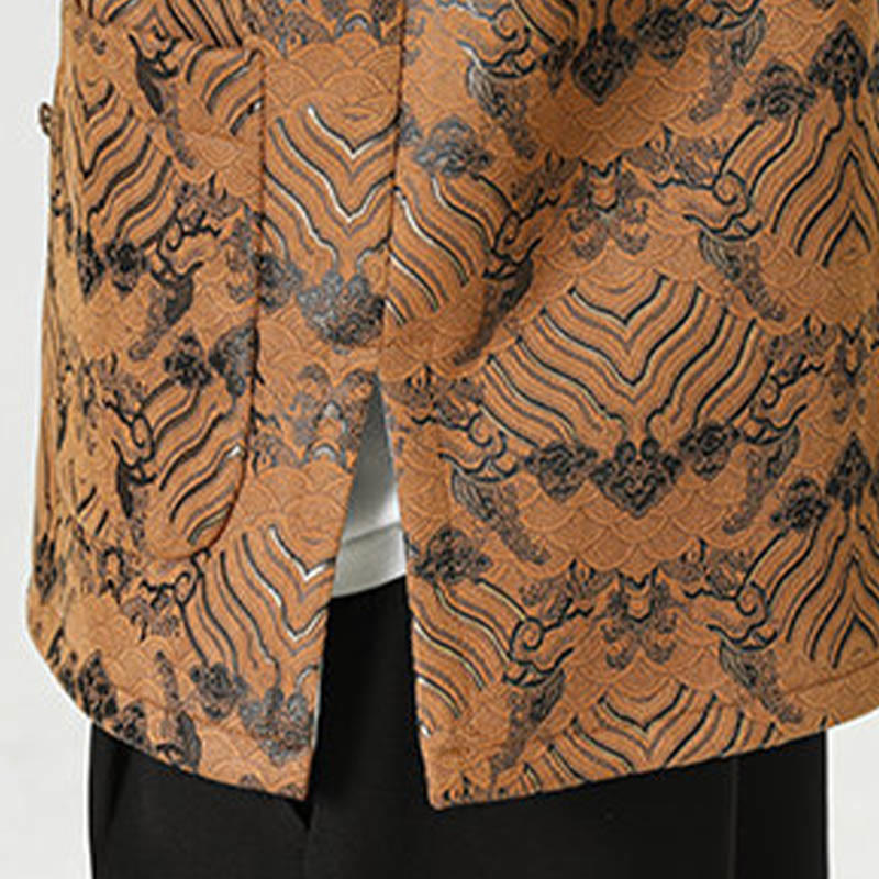 Buddha Stonesカエルボタン 中国唐装 波型 ロングシャツ メンズ ジャケット 衣類 - image 25