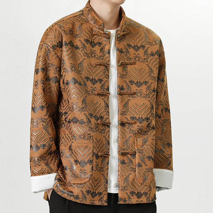Buddha Stonesカエルボタン 中国唐装 波型 ロングシャツ メンズ ジャケット 衣類 - image 19