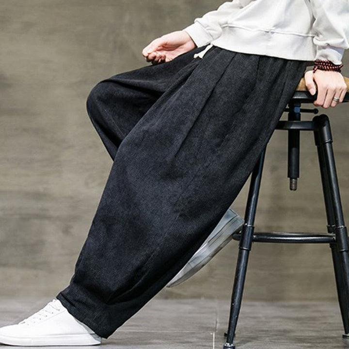 Buddha Stonesカジュアル 無地 コットン ブルマー メンズ パンツ ポケット付き - image 7