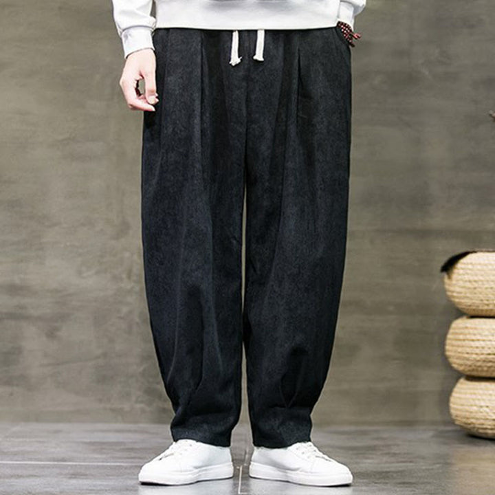 Buddha Stonesカジュアル 無地 コットン ブルマー メンズ パンツ ポケット付き - image 4