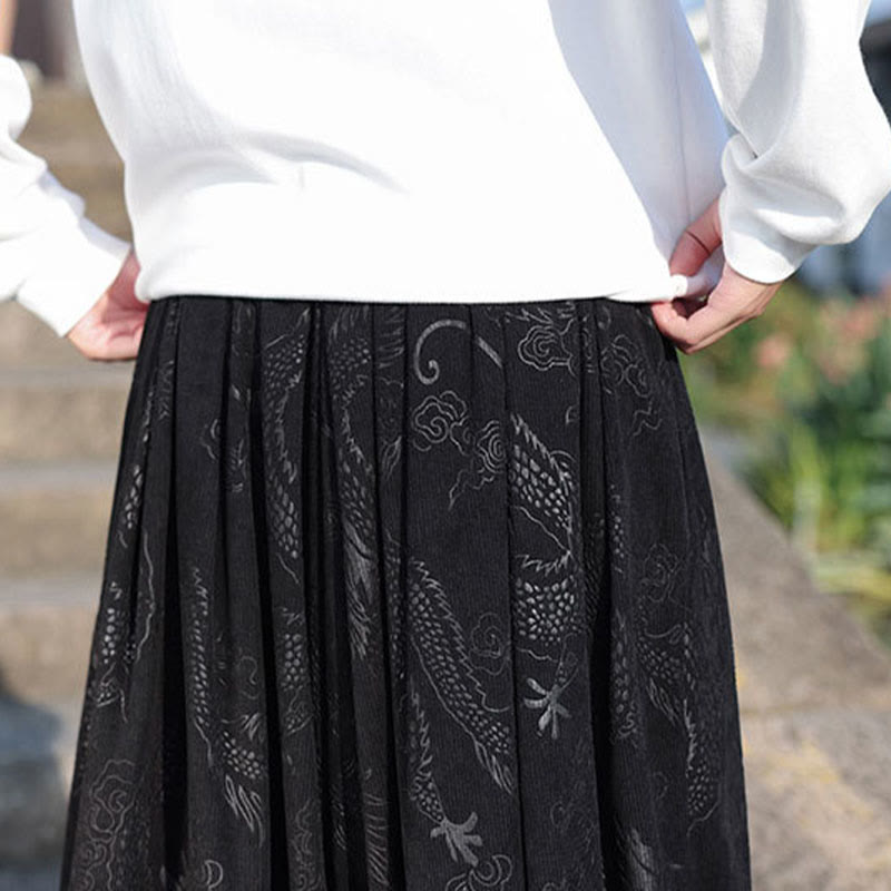 Buddha Stones龍模様カジュアル無地コットンメンズパンツ（ポケット付き） - image 19