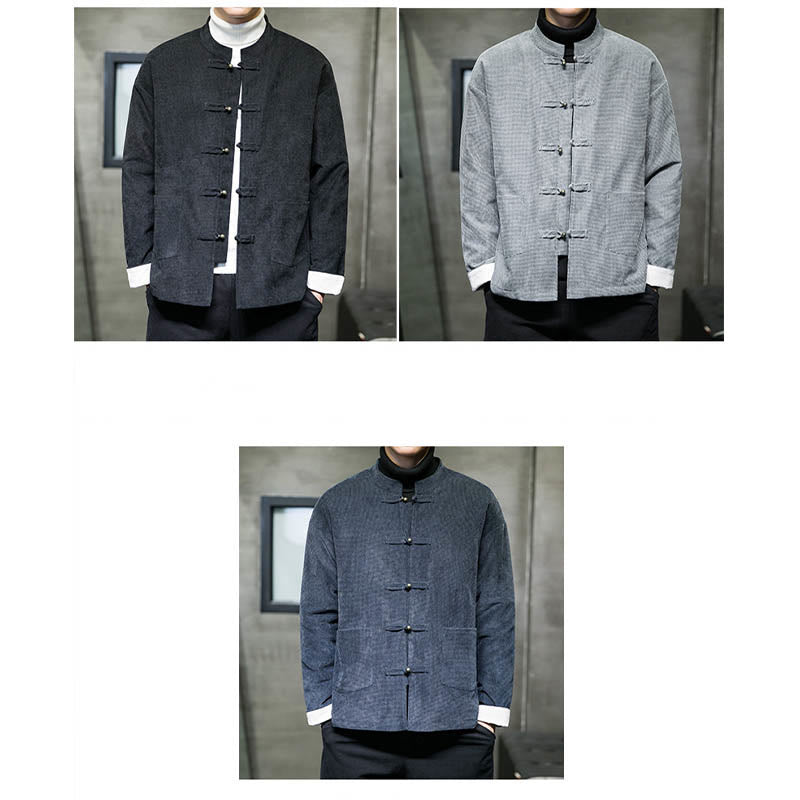 Buddha Stones無地 カエルボタン コットン メンズ ジャケット シャツ 衣類 - image 16