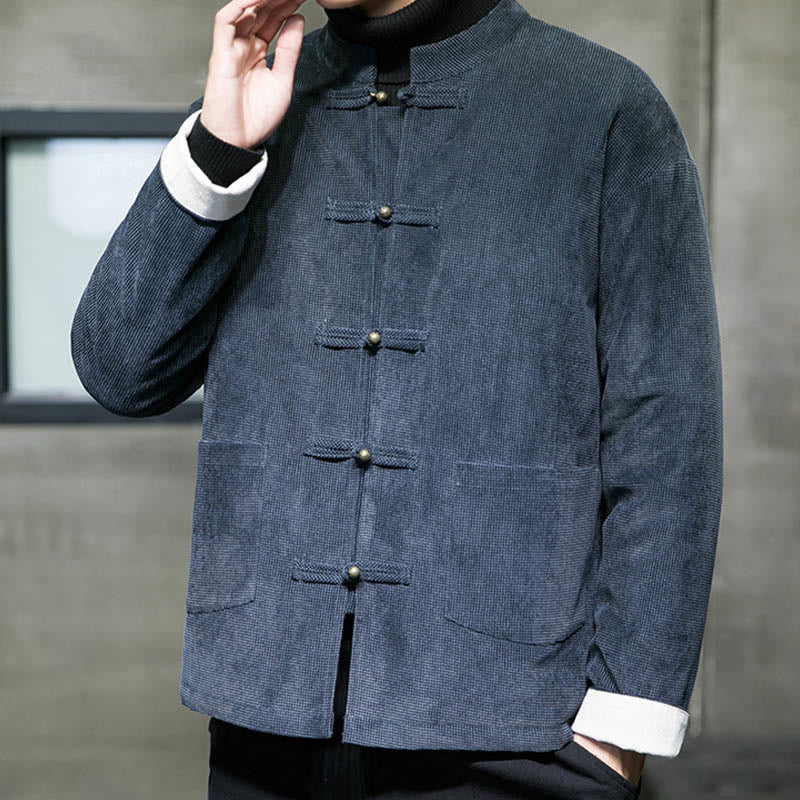 Buddha Stones無地 カエルボタン コットン メンズ ジャケット シャツ 衣類 - image 12