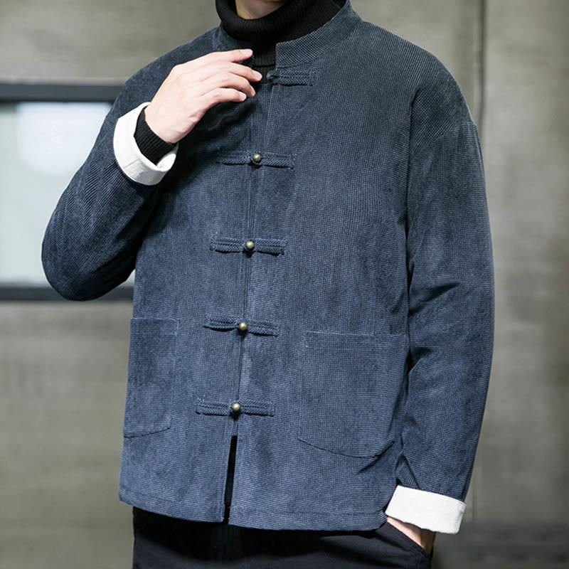 Buddha Stones無地 カエルボタン コットン メンズ ジャケット シャツ 衣類 - image 14