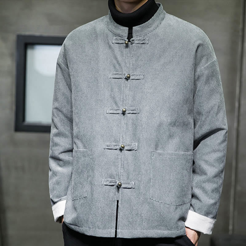 Buddha Stones無地 カエルボタン コットン メンズ ジャケット シャツ 衣類 - image 18