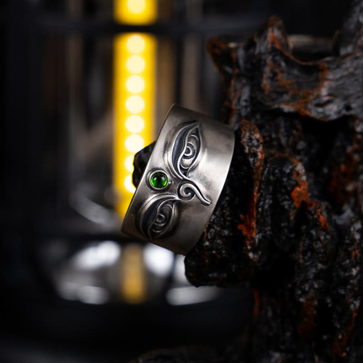 Buddha Stones925スターリングシルバー 菩薩ターラ カーム 調節可能リング - image 8