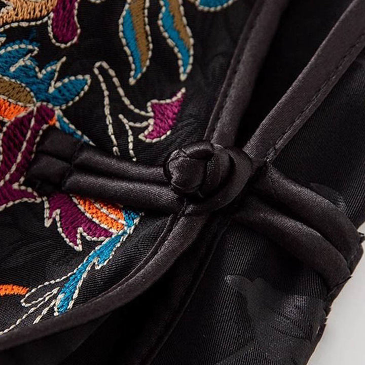 Buddha Stonesヴィンテージ刺繍カラフルな雲花柄ベスト - image 11