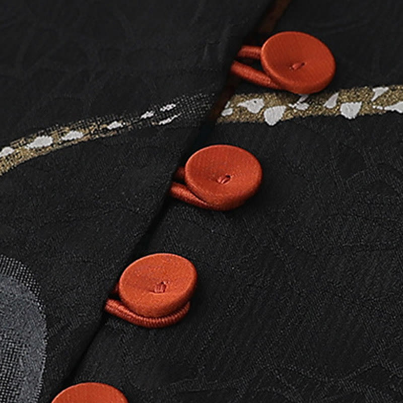 Buddha Stonesヴィンテージ刺繍ジャカード織り花柄ベスト - image 5