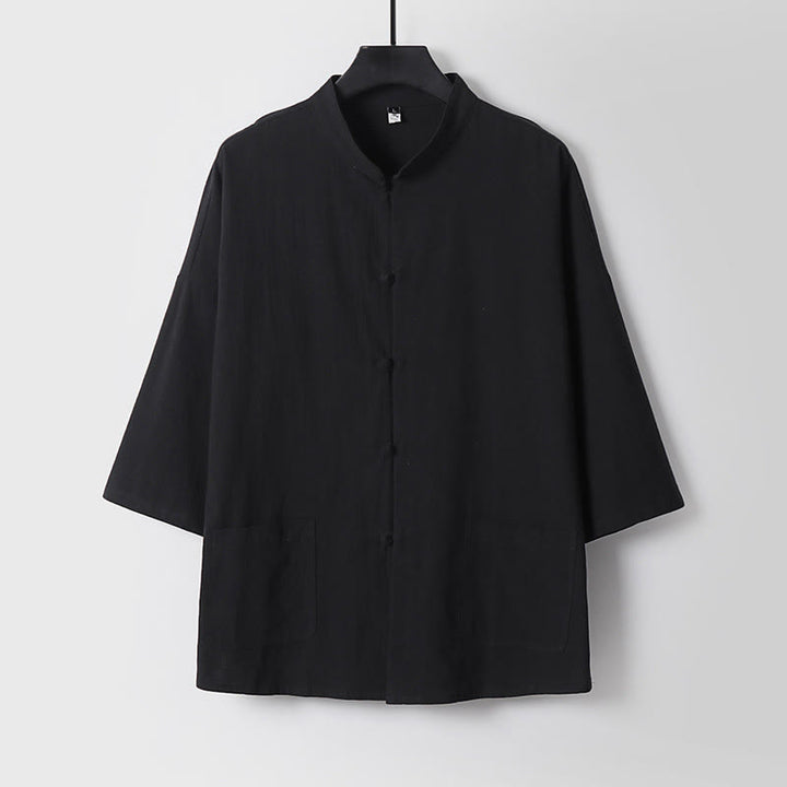 Buddha Stones七分袖 クロップド丈 ブルマー コットン トップス パンツ 衣類 メンズ セット - image 5