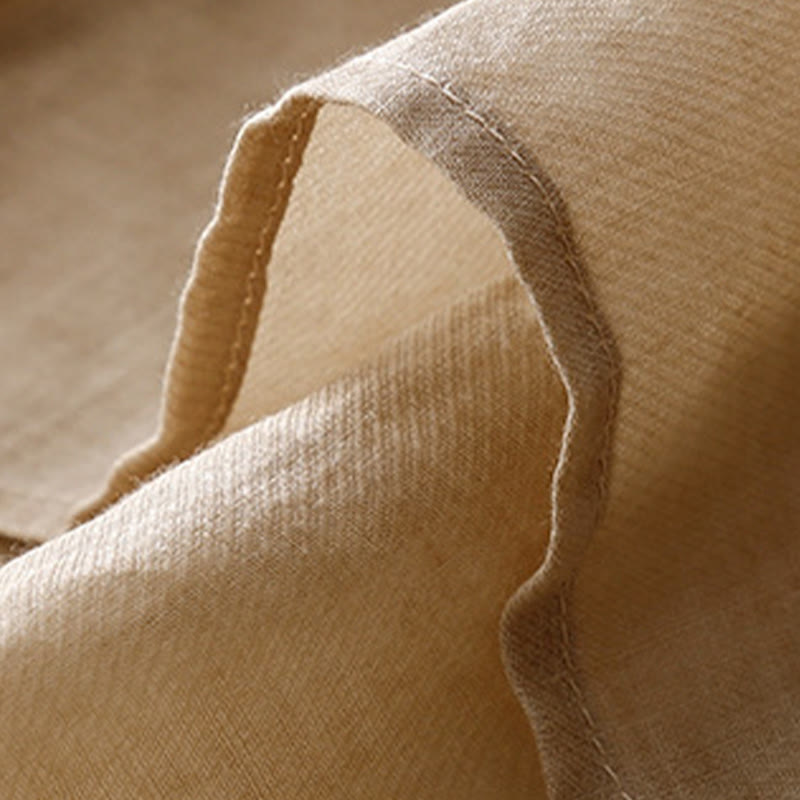 Buddha Stonesラウンドネックカジュアルブラウス刺繍長袖シャツコットンリネントップスレディースシャツ - image 13