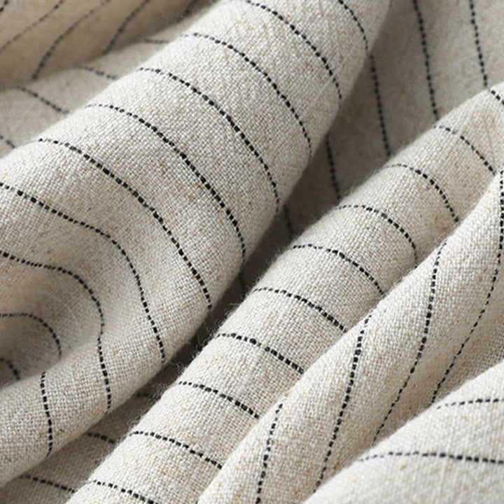 Buddha Stones縦縞 ハイウエスト ワイドレッグパンツ ポケット付き - image 6