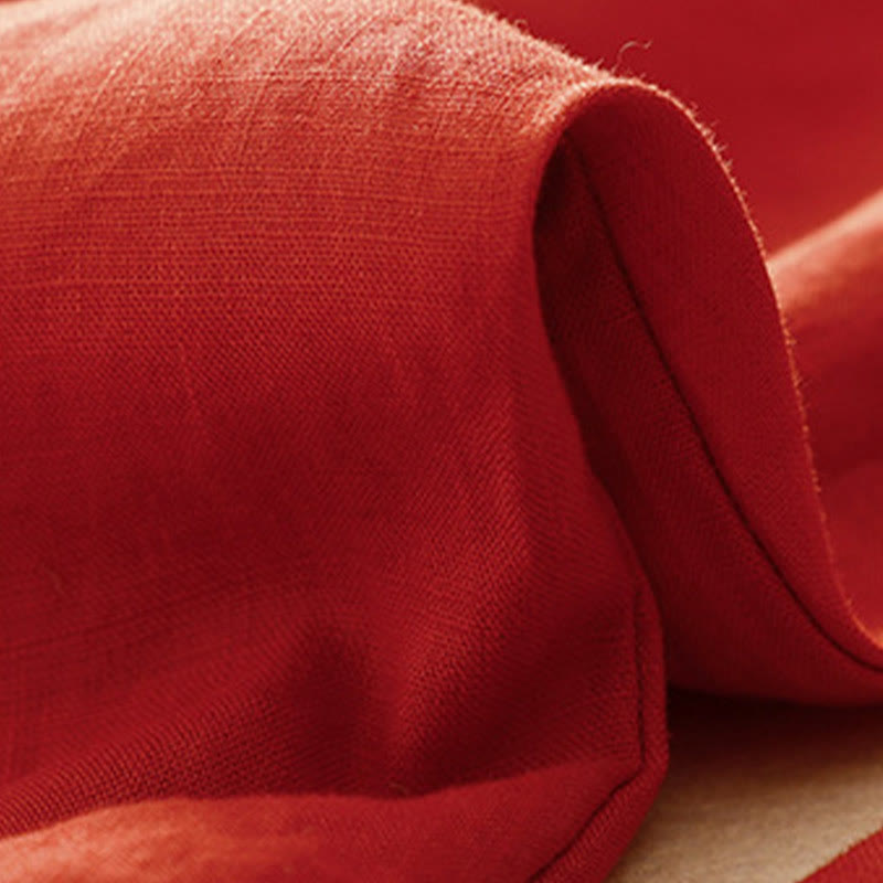 Buddha Stonesヴィンテージ ハイウエスト レースアップ コットンリネン ハーレムパンツ ポケット付き - image 11