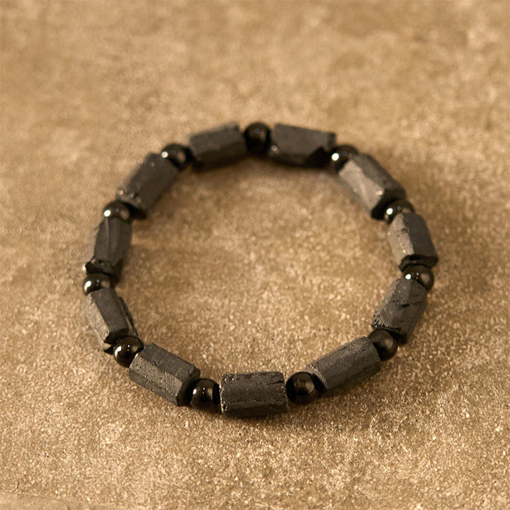 Buddha Stonesブラックトルマリン ウィズダムブレスレット