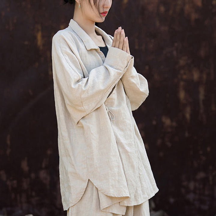 Buddha Stones瞑想ラミーコットン衣類 - リネン - US4-12、 UK/AU8-16、 EU36-44 (F) - image 0