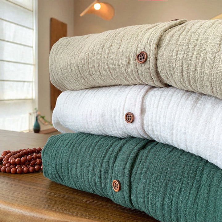 Buddha Stones文芸二重砂洗い綿麻衣 - image 38