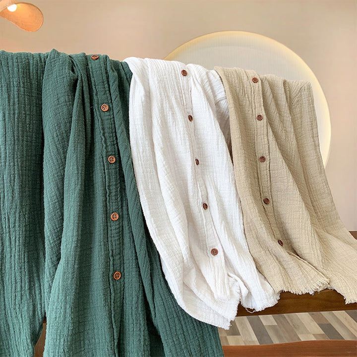 Buddha Stones文芸二重砂洗い綿麻衣 - image 37