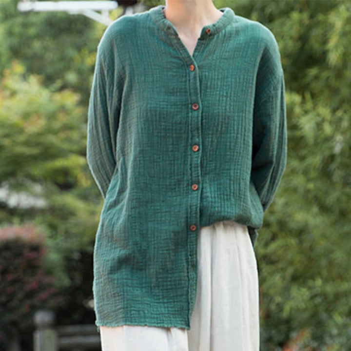 Buddha Stones文芸二重砂洗い綿麻衣 - image 32