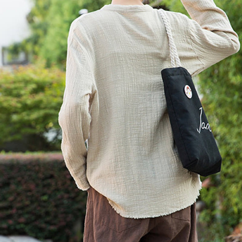 Buddha Stones文芸二重砂洗い綿麻衣 - image 10