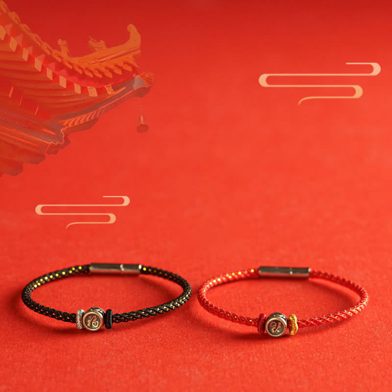 Buddha Stones 編み紐×925スターリングシルバー 福モチーフ 信仰 お守り 開運 パワーストーン ブレスレット - image 14