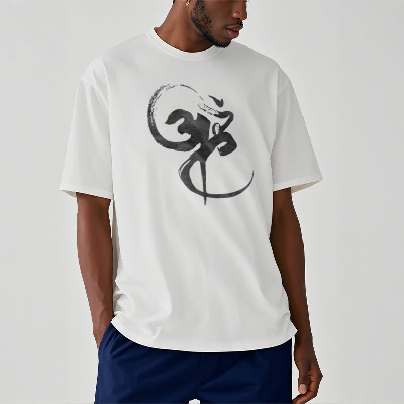 Buddha StonesOm デザイン コットン Tシャツ - image 7