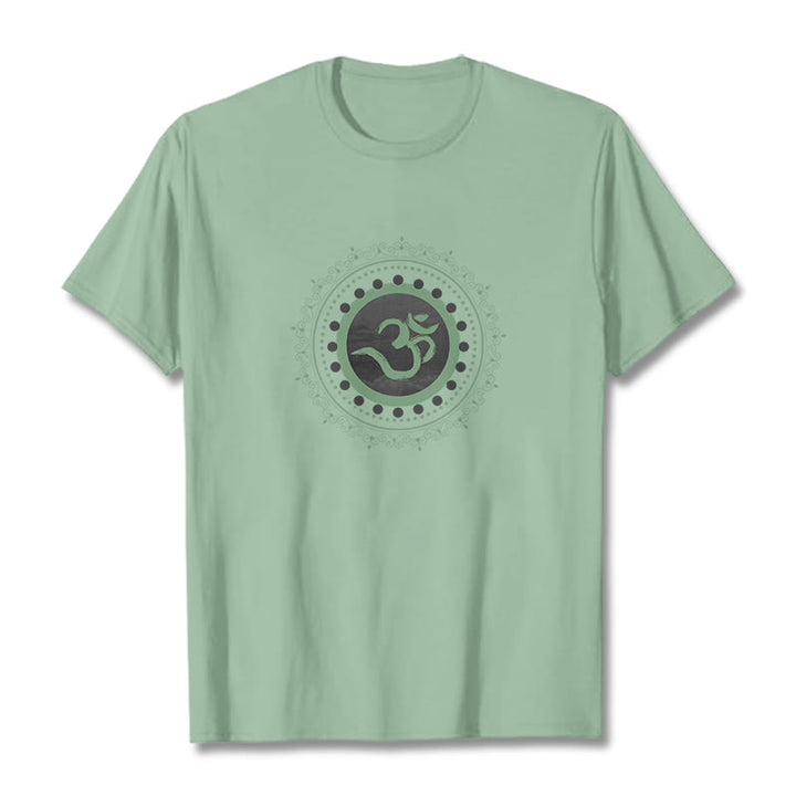 Buddha Stonesオム マンダラ柄 コットンTシャツ - 淡い緑色 - 2XL - image 18