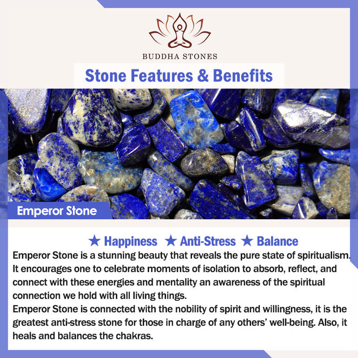 Buddha Stonesフローライト レッドアゲート エンペラーストーン パワー トリプルラップブレスレット