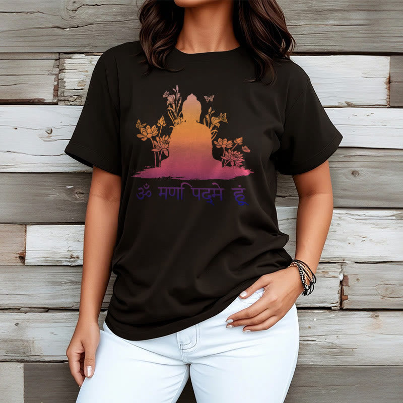 Buddha Stonesサンスクリット語 OM NAMAH SHIVAYA Tee Tシャツ - image 5