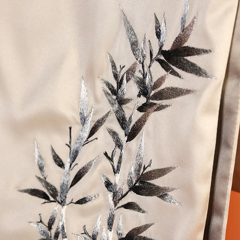 Buddha Stonesポリエステルショール玉蘭蝶竹カササギ蘇州刺繍冬心地旅行スカーフラップ - image 2