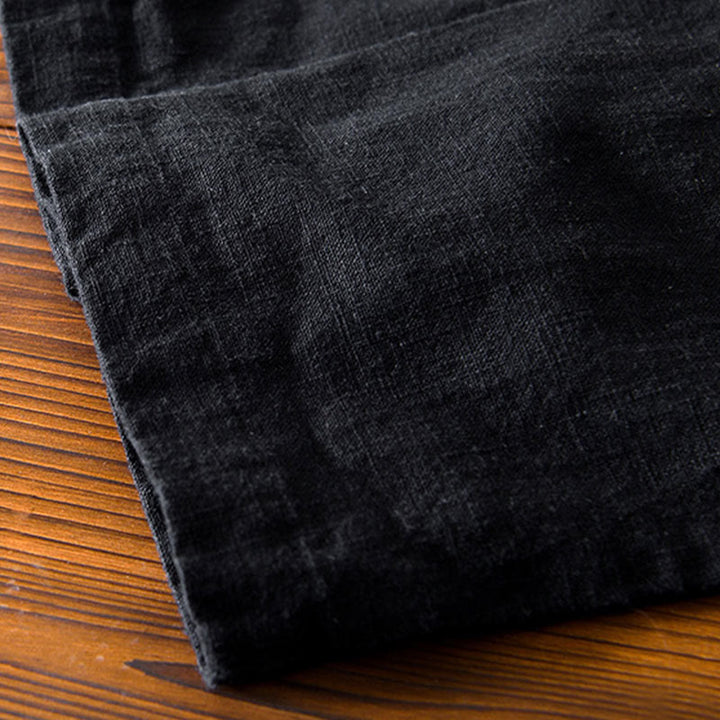 Buddha Stones メンズ コットンリネン素材 中国唐装風 カエルボタン付き ジャケットタイプシャツ ポケットあり - image 21