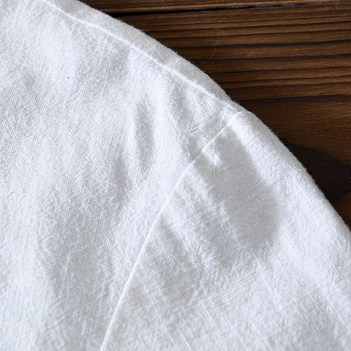 Buddha Stones メンズ コットンリネン素材 中国唐装風 カエルボタン付き ジャケットタイプシャツ ポケットあり - image 10