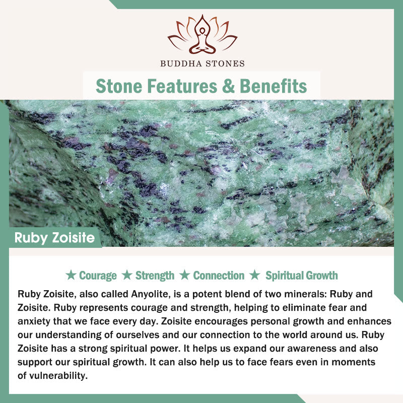 Buddha Stonesルビー ゾイサイト コネクションブレスレット
