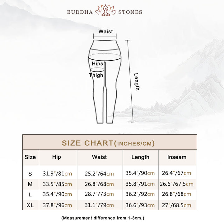 Buddha Stones、花、葉、タンポポ、パイナップルのプリントスポーツフィットネスハイウエストレギンスレディースヨガパンツ - image 6