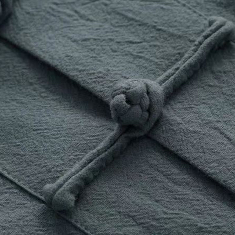 Buddha Stones 2点セット 唐装 伝統 カエルボタン ユニフォーム 長袖 シャツ パンツ メンズ セット - image 10