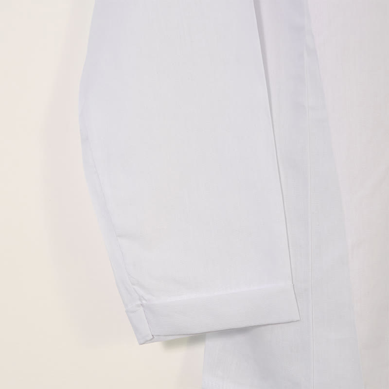 Buddha Stonesカジュアル ダンデライオン 長袖 ラウンドネック シャツ コットンリネン レディース シャツ - image 10