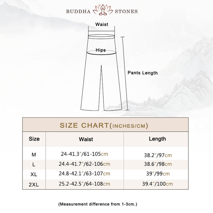 Buddha Stones漢服風ミディドレス ワイドレッグパンツ 瞑想 禅 練習 ヨガ ダンスウェア - image 6
