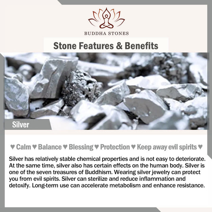 Buddha Stones925スターリングシルバー フーキャラクター シトリン タイガーアイ プロテクションブレスレット