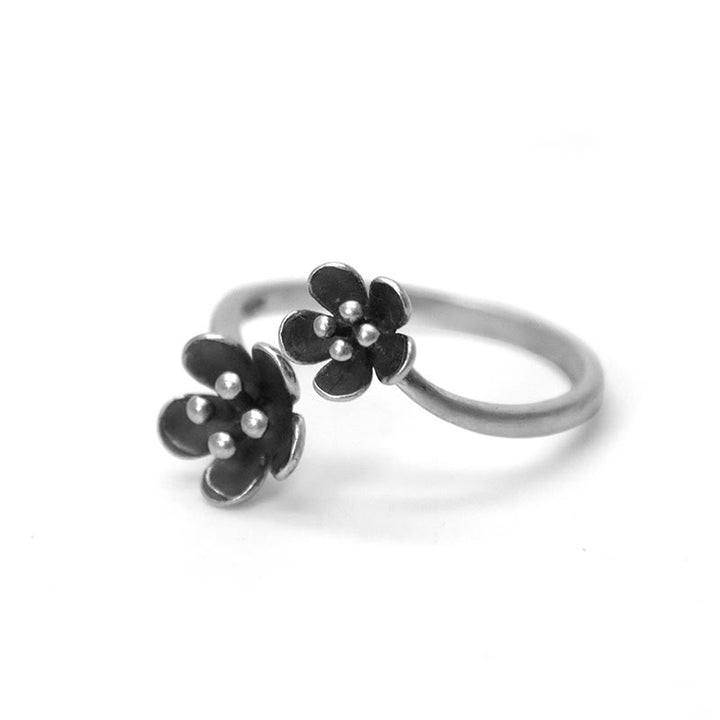 Buddha Stones925スターリングシルバー フラワーリング - image 8