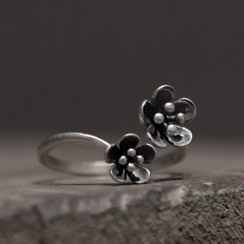 Buddha Stones925スターリングシルバー フラワーリング - 925スターリングシルバー（円周：46.9mm） - image 0