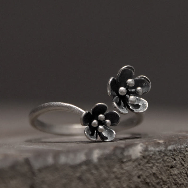 Buddha Stones925スターリングシルバー フラワーリング - 925スターリングシルバー（円周：46.9mm） - image 0
