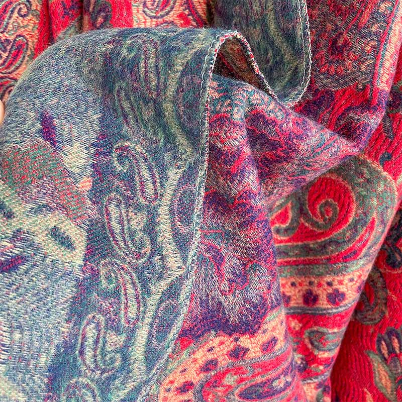 Buddha Stones、チベットカシューナッツ、牡丹の花、つるタッセルショール、秋冬用、心地よいスカーフラップ - image 23