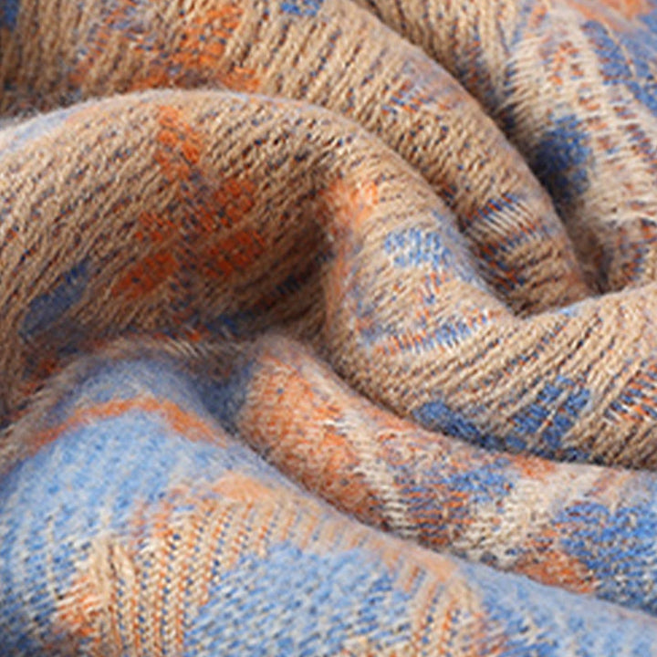 Buddha Stones、チベットカシューナッツの花、つる模様、タッセルショール、秋冬用ソフトスカーフラップ - image 26