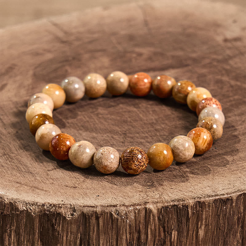 Buddha Stonesサンゴ慈悲ブレスレット