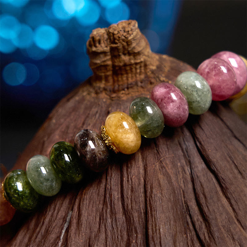 Buddha Stones トルマリン翡翠 安全・健康・愛を願うブレスレット - image 7