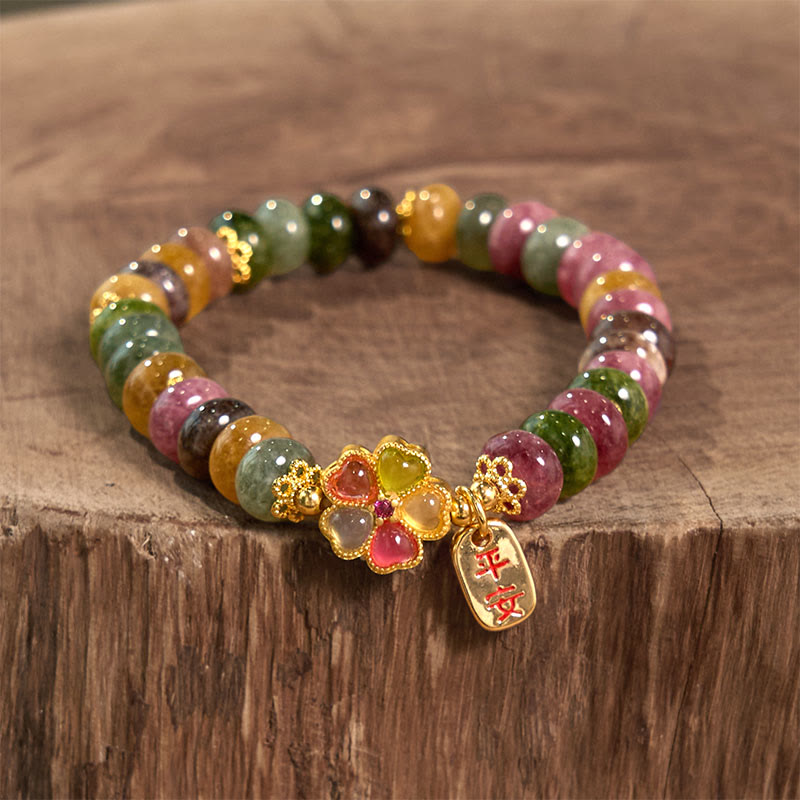 Buddha Stones トルマリン翡翠 安全・健康・愛を願うブレスレット - image 1