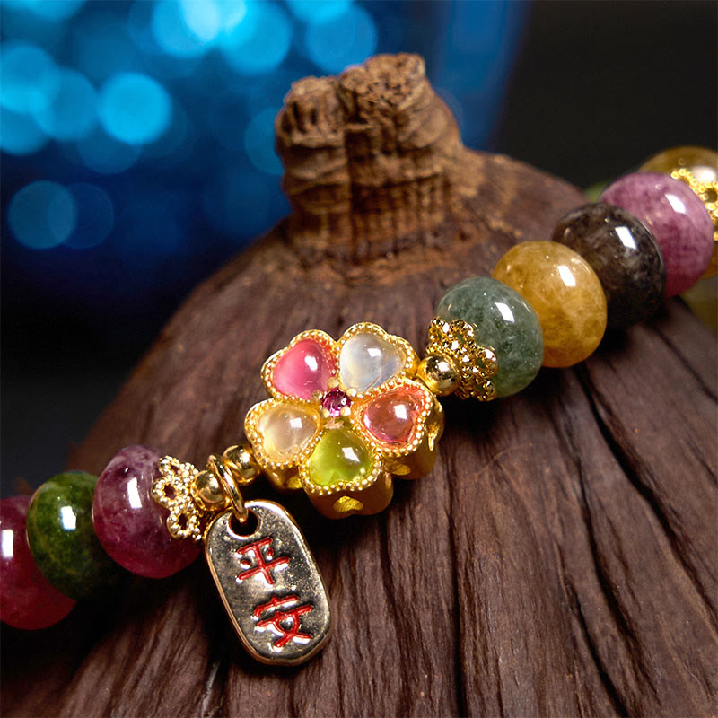 Buddha Stones トルマリン翡翠 安全・健康・愛を願うブレスレット - image 6