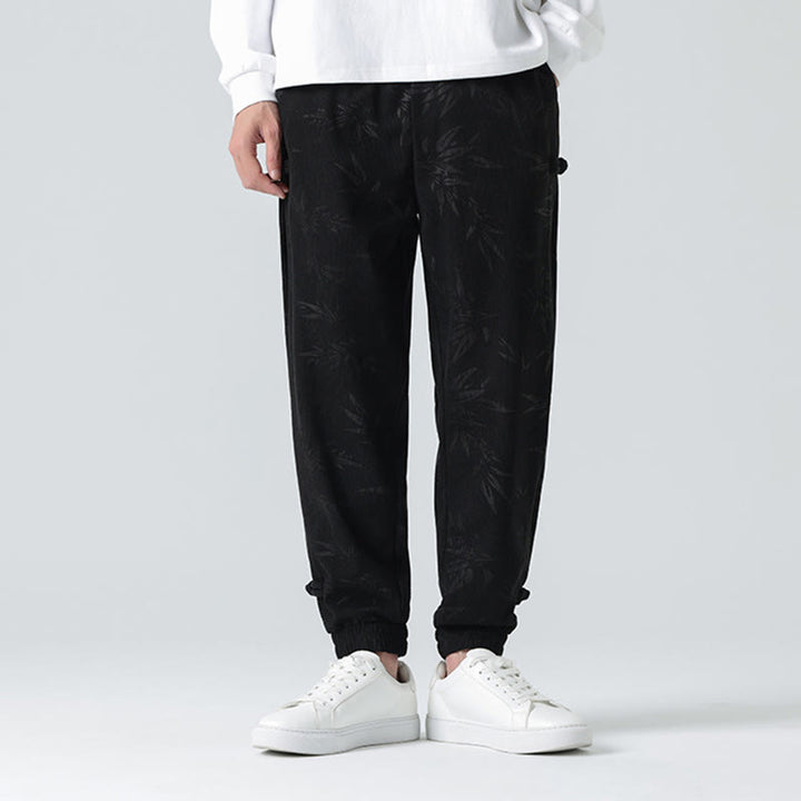 Buddha Stones秋冬 竹 メンズ フロッグボタン コーデュロイパンツ ポケット付き - image 9