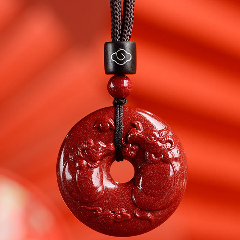 Buddha Stones十二支 辰砂平和のお守りチャーム落ち着いたネックレスペンダント - 牛 - 中サイズ 32×9mm - image 16