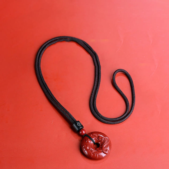 Buddha Stones十二支 辰砂平和のお守りチャーム落ち着いたネックレスペンダント - image 5