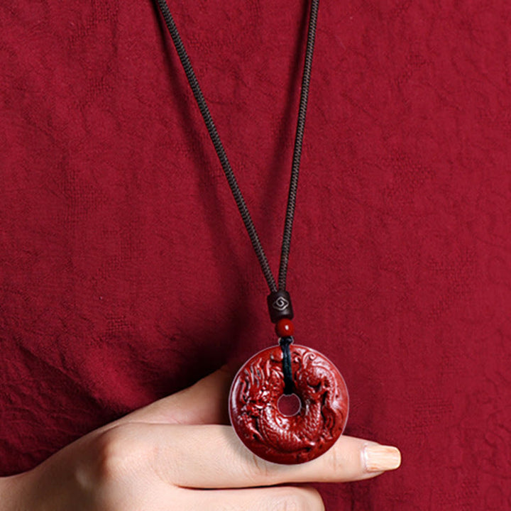 Buddha Stones十二支 辰砂平和のお守りチャーム落ち着いたネックレスペンダント - image 25